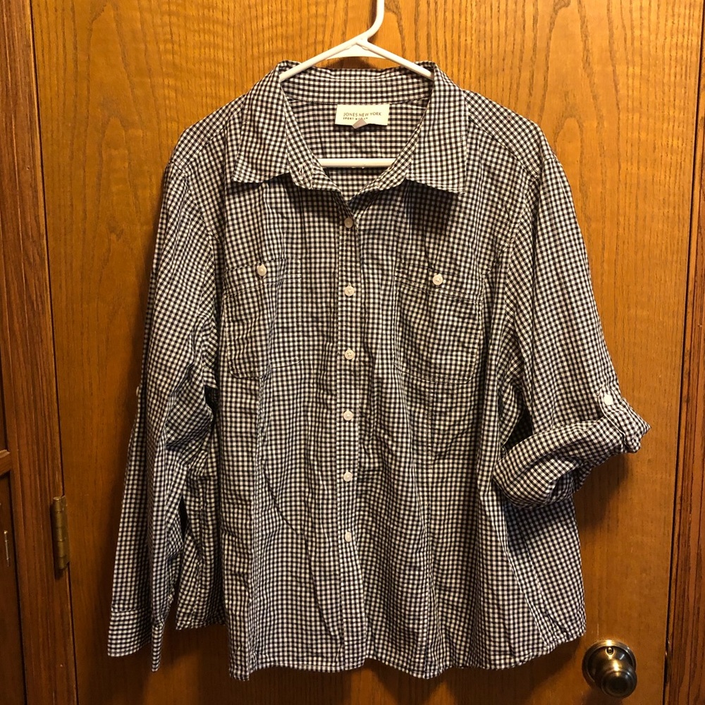 JONES NEW YORK Sports Woman 3X Button Up Shirt